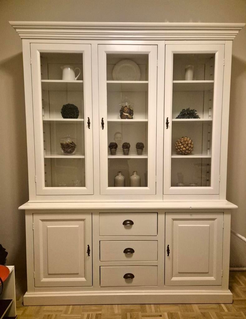 Landelijke buffetkast, Huis en Inrichting, Kasten | Buffetkasten, Ophalen, Glas, Met deur(en), 200 cm of meer