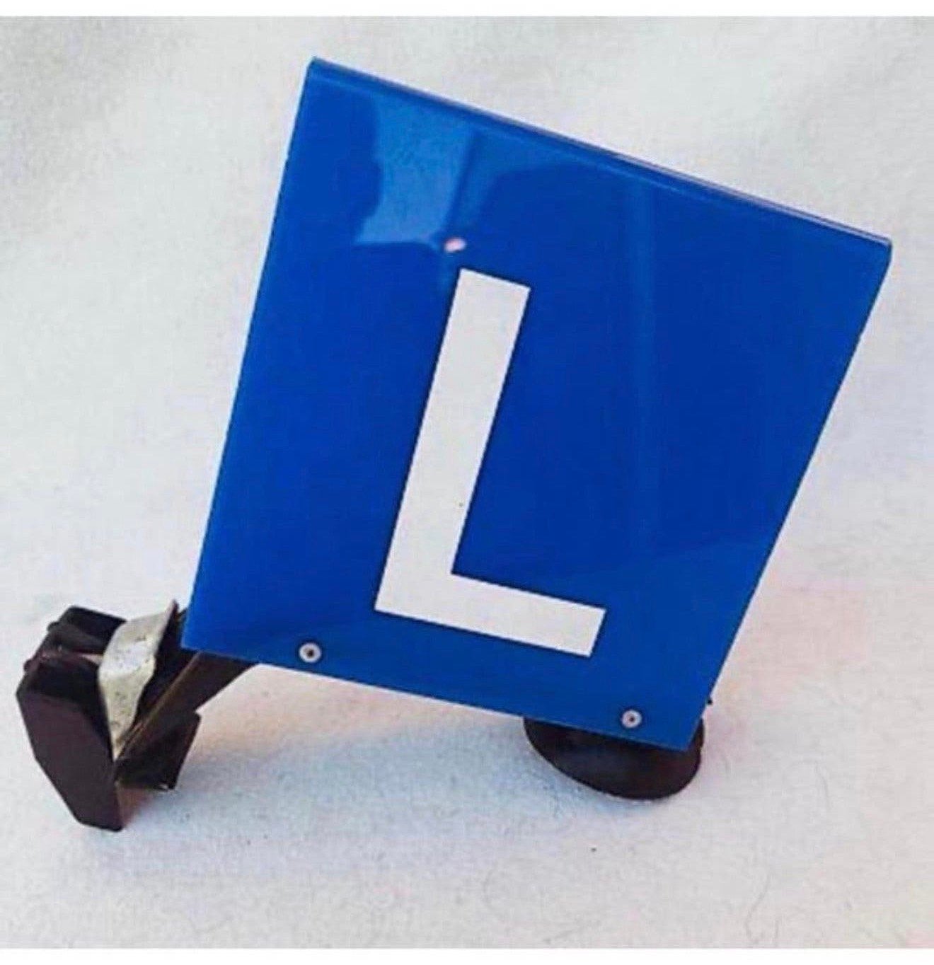 Lesauto Dakbord blauw L-bord Leswagen les-auto dak klem, Ophalen of Verzenden, Zo goed als nieuw