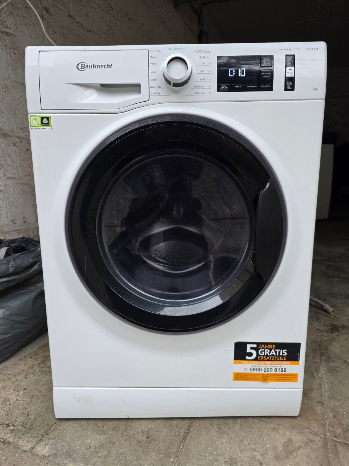 bauknecht lave linge  8kg  A+++ 1400T