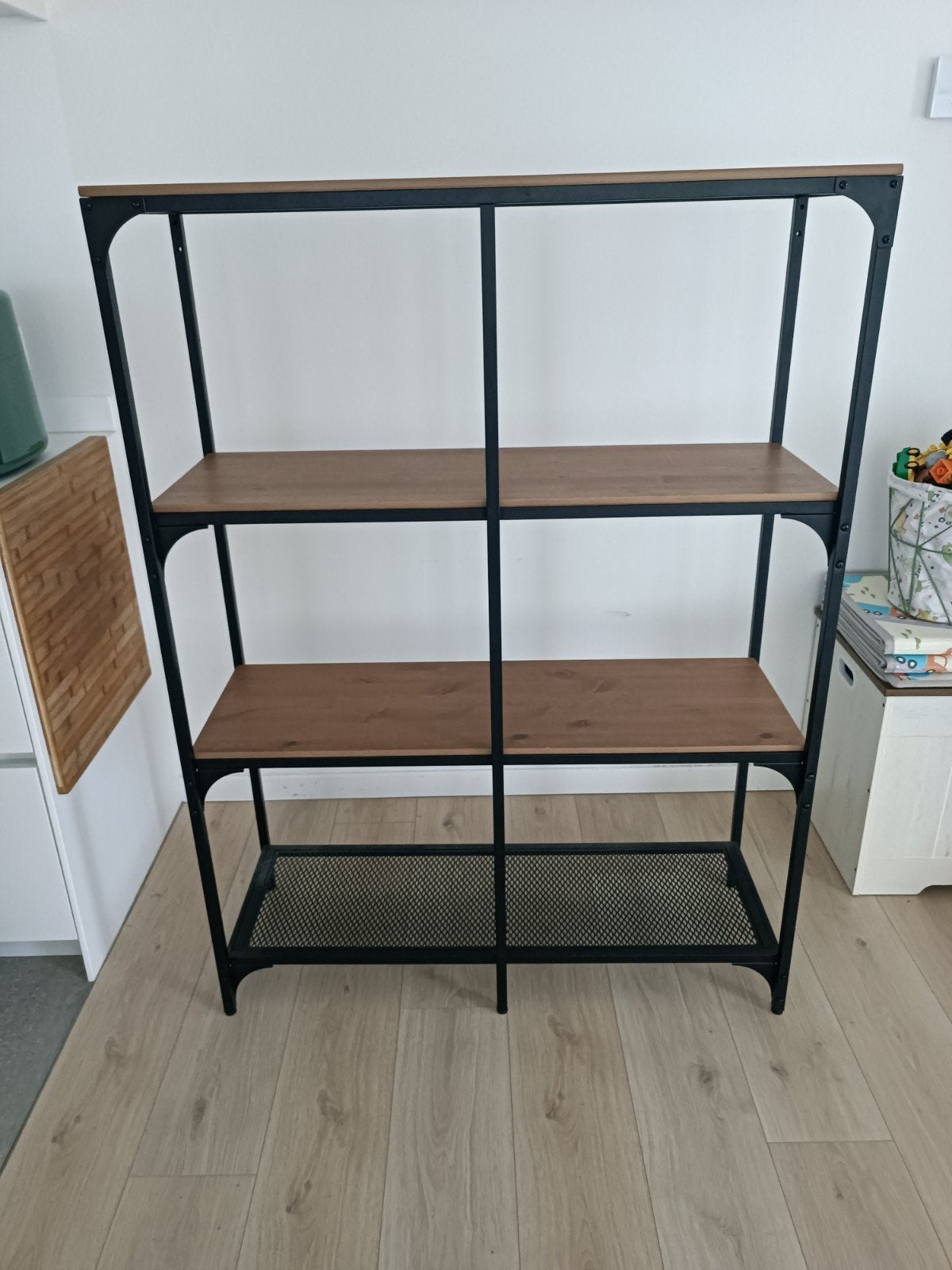 Étagère IKEA FJÄLLBO (bois/métal) — 100 x 37 x 136 cm, Enlèvement