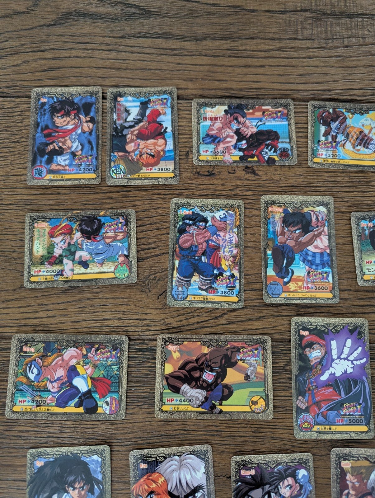 Street Fighter 2 Carddass-kaarten speciaal onderdeel TBE/Nmi, Ophalen of Verzenden