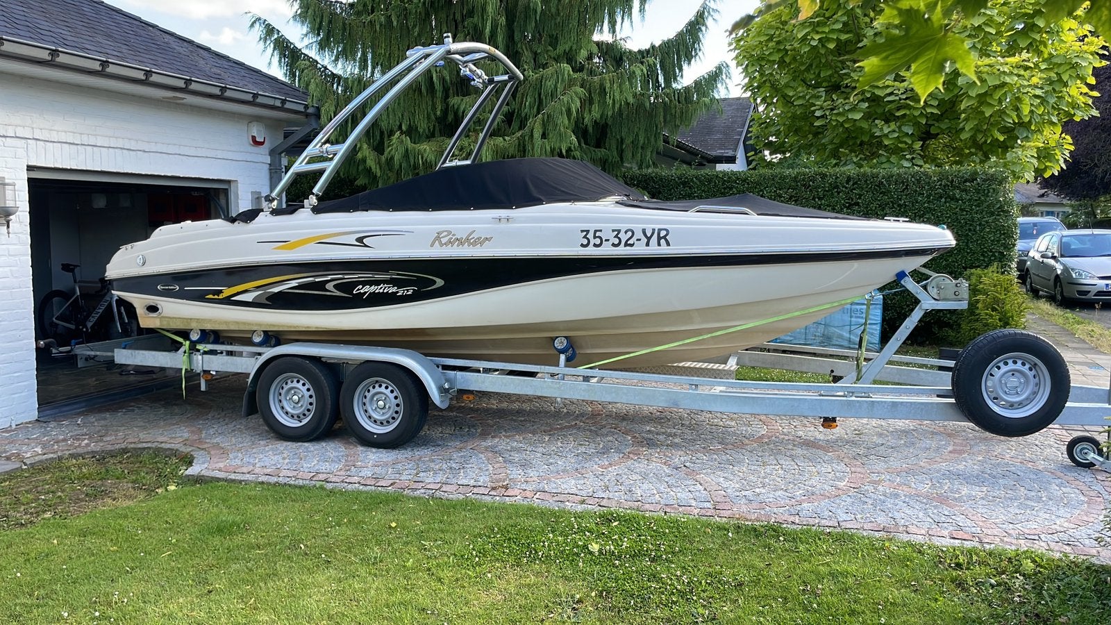 Speedboot Rinker Captiva 212 inclusief Trailer, Watersport en Boten, Speedboten, Ophalen, Gebruikt, Polyester