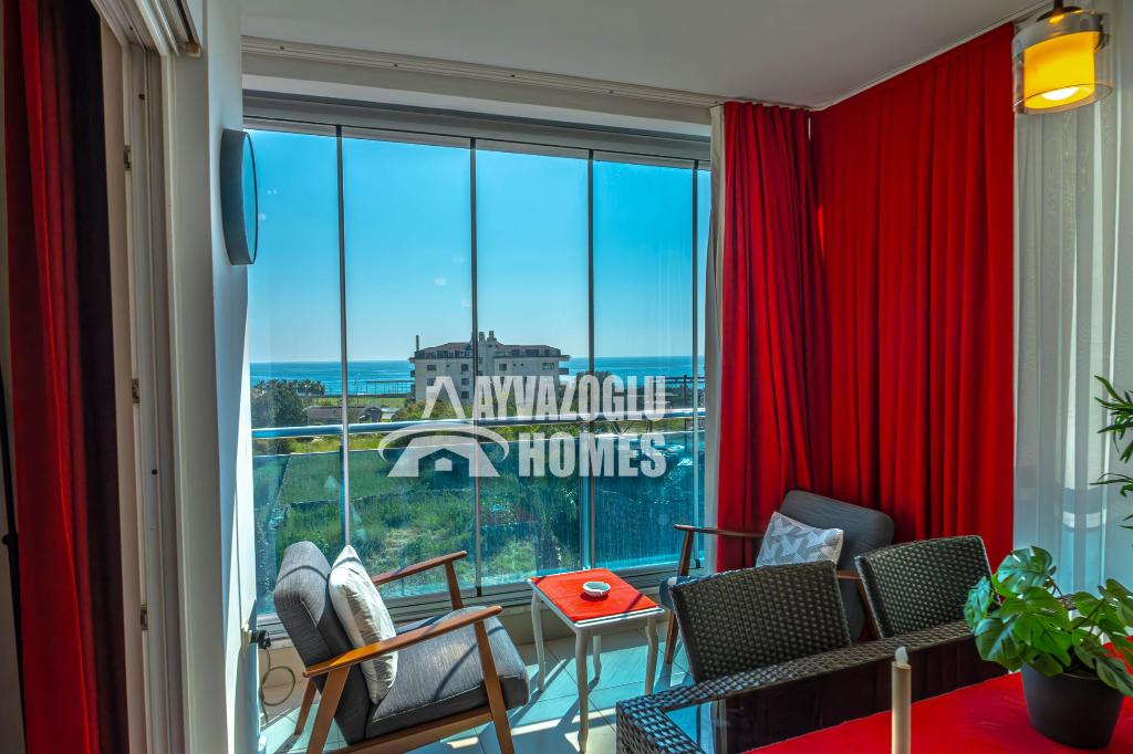 Duplex panoramique 2+1 avec vue mer et toutes commodités, Immo, Buitenland, 120 m², 3 kamers, Turkije, Stad