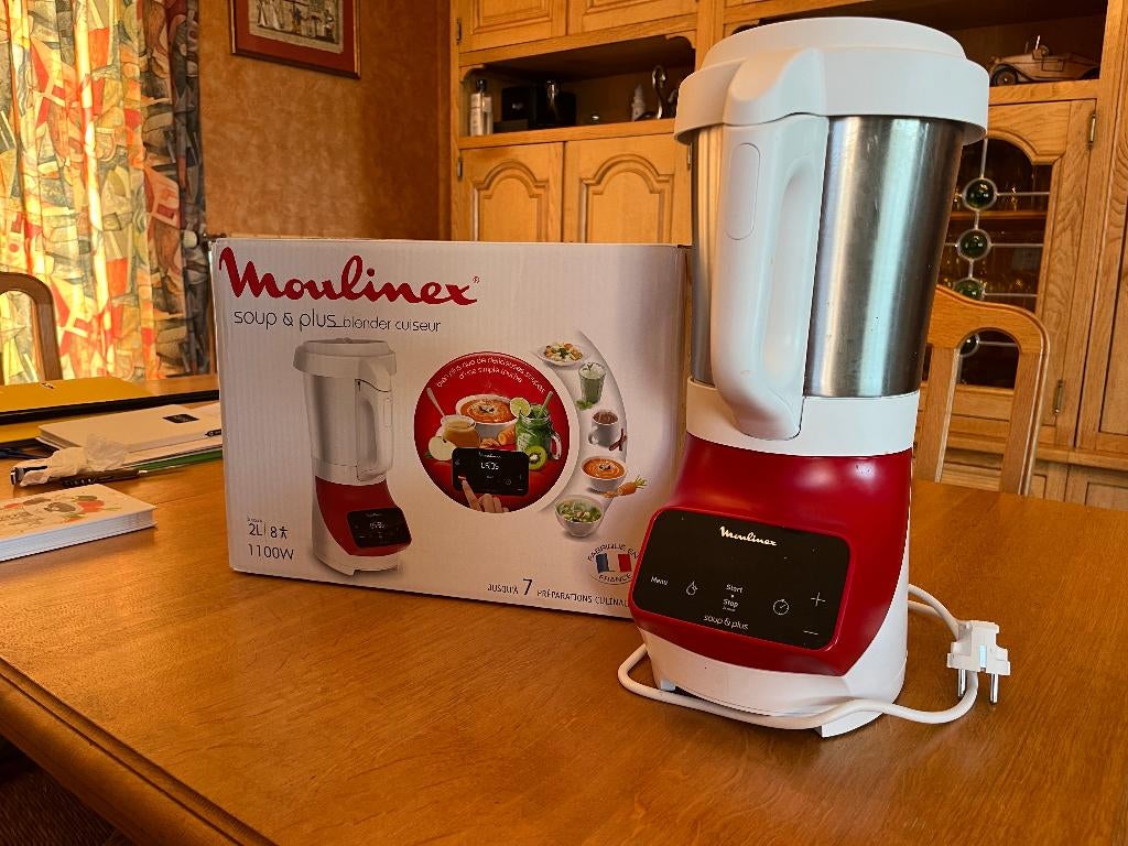 MOULINEX SOUP & PLUS (BLENDER MIXEUR), Ophalen, 1 tot 2 liter, Nieuw, 3 snelheden of meer