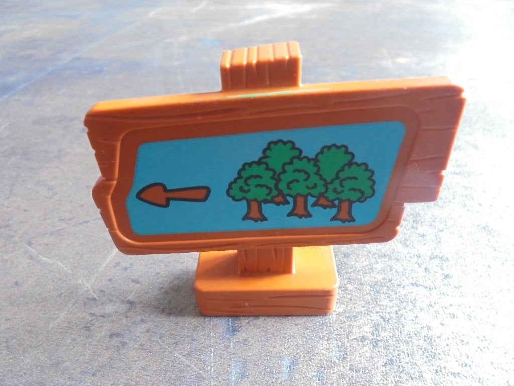 Lego Duplo Road Sign Wood Grain (zie foto's), Enlèvement ou Envoi, Utilisé, Briques en vrac, Duplo