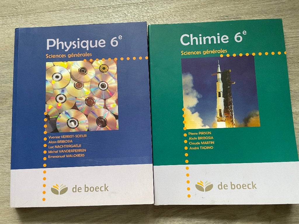 livres scolaire Phys +Chimie, Livres, Enlèvement, Secondaire, De boeck, Chimie