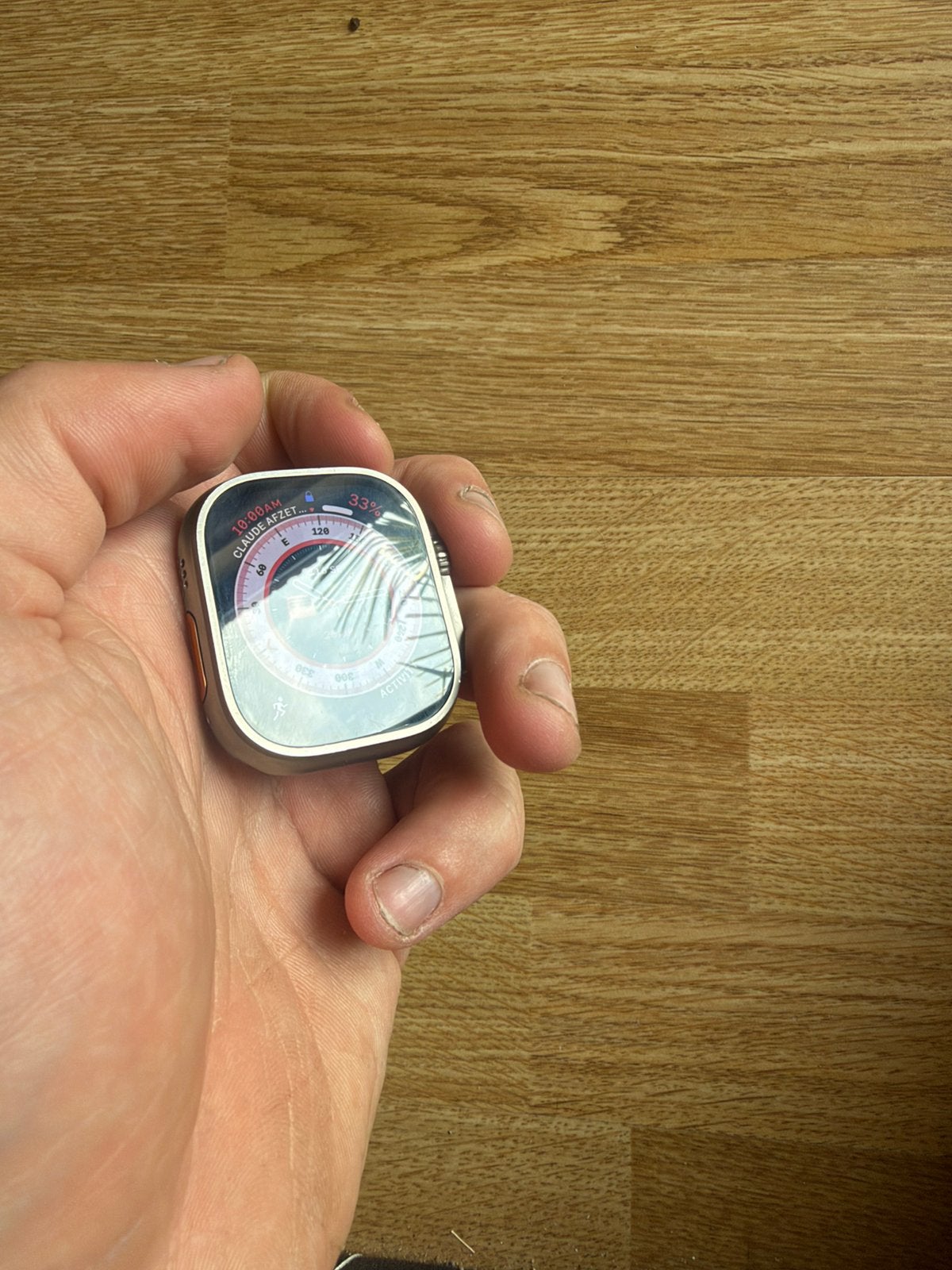 Apple watch ultra 1 - uitstekende conditie, Ophalen of Verzenden, Gebruikt, Zilver, Heer
