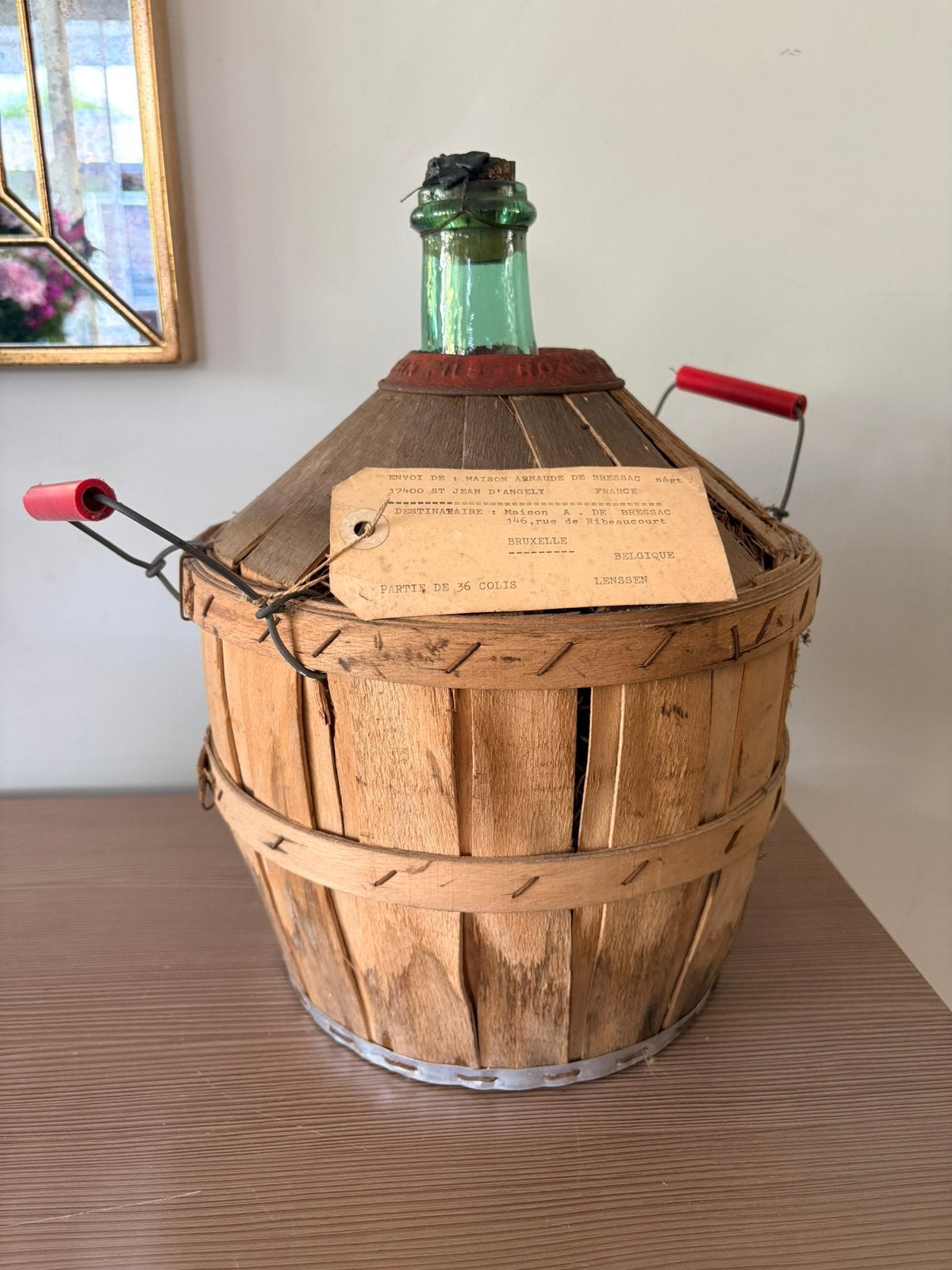 Grote verzegelde mandfles met oude Cognac (5liter), Verzamelen, Ophalen, Zo goed als nieuw, Vol, Overige typen