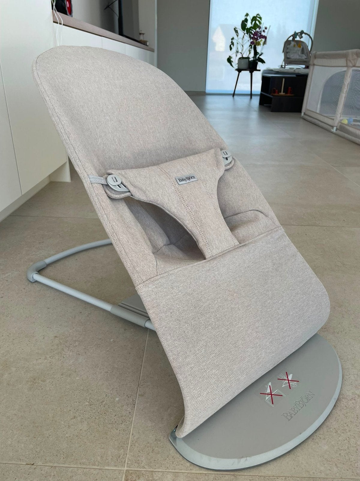 BabyBjörn Bouncer Bliss – licht beige, Enlèvement, Comme neuf, Chaise rebondissante, Autres marques
