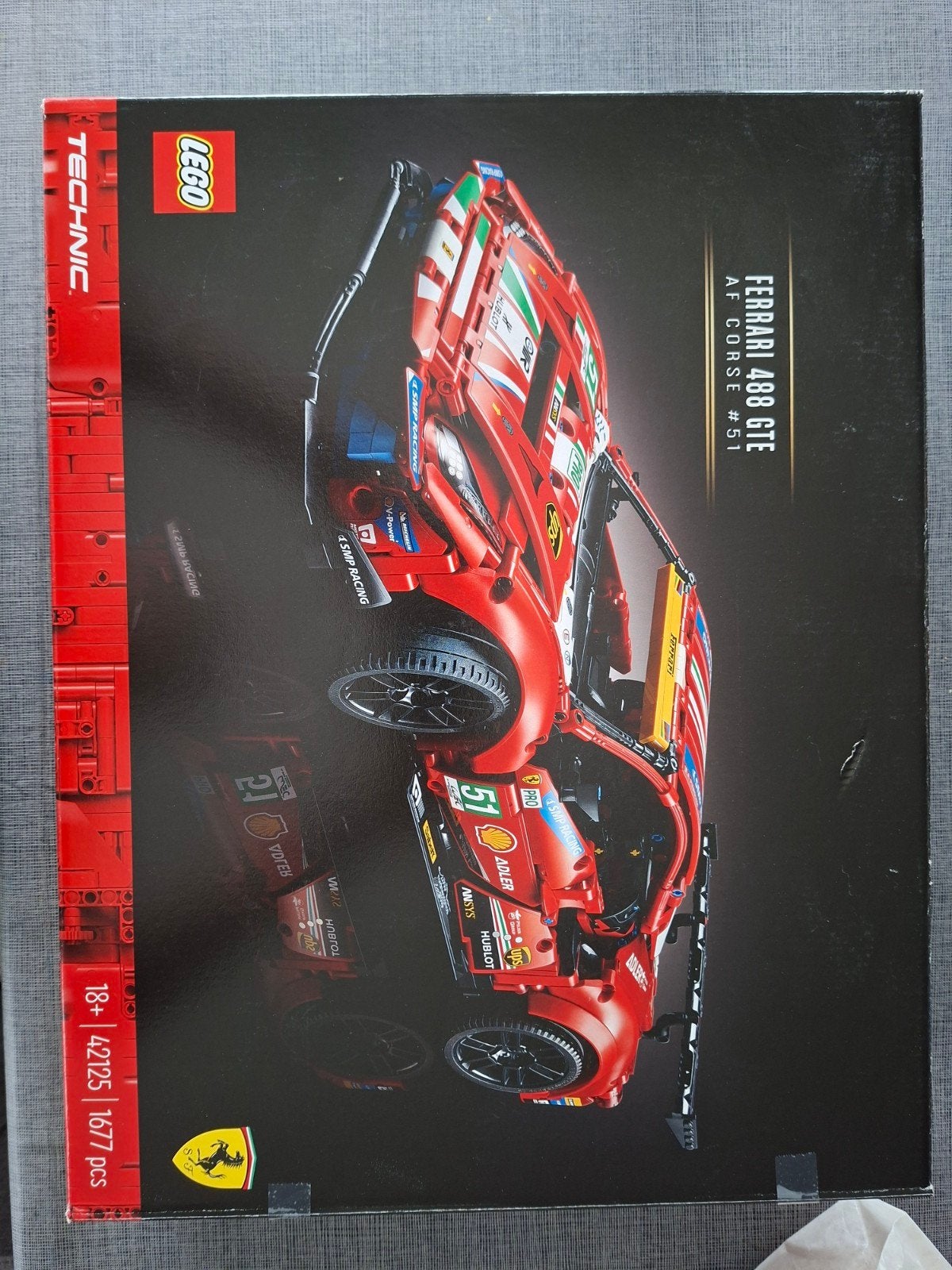lego technic Ferrari 488 GTE "AF Corse # 51", Ophalen, Lego, Zo goed als nieuw, Complete set