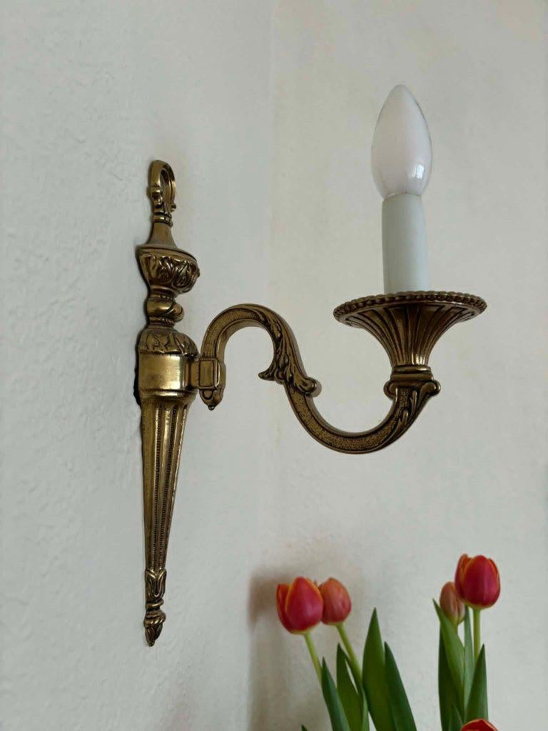 Lot de 2 appliques murales syle classique, Ophalen, Gebruikt, Metaal
