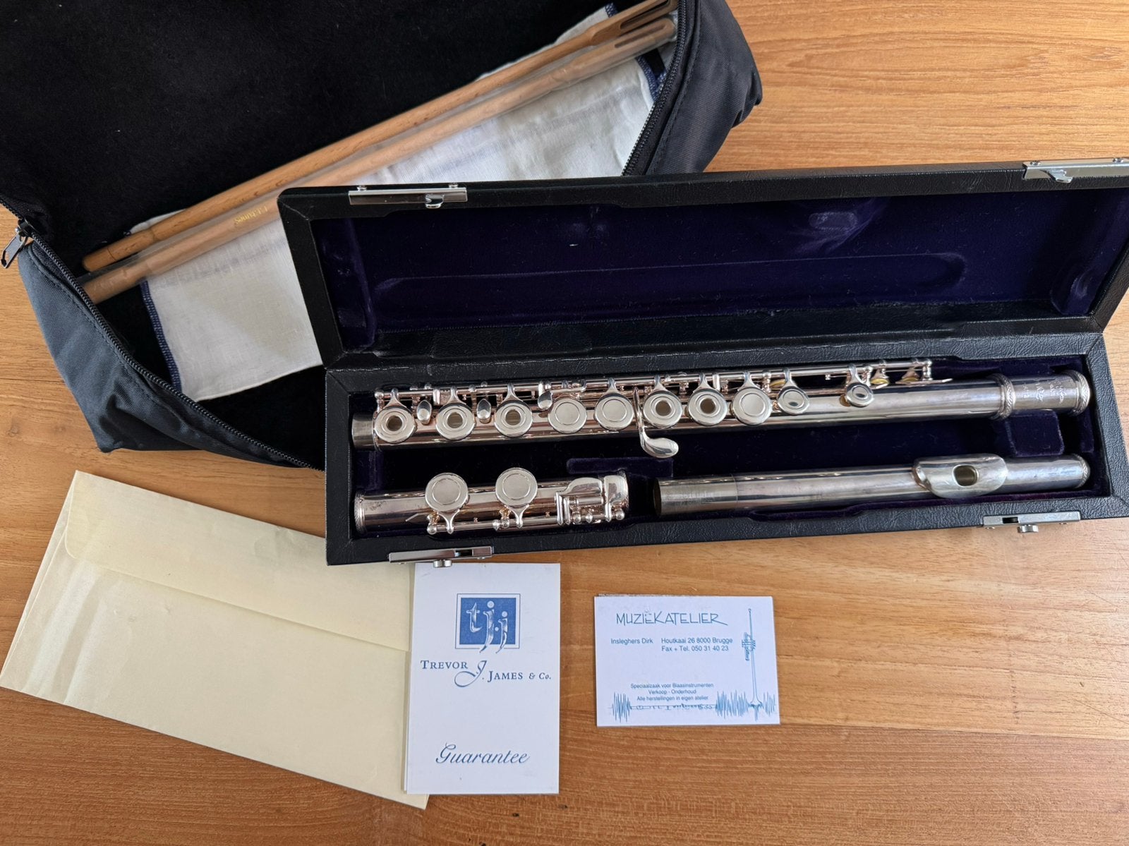 Trevor James 31P2-R dwarsfluit, Muziek en Instrumenten, Ophalen, Zo goed als nieuw, Dwarsfluit