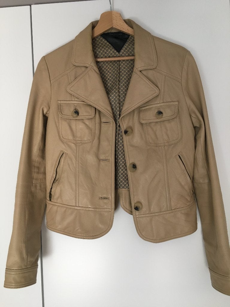 Lederen vest beige Tommy hilfiger maat 6 of maat S, Kleding | Dames, Jasjes, Kostuums en Pakken, Tommy hilfiger, Beige, Ophalen of Verzenden