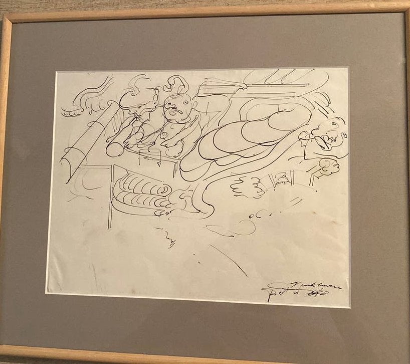 Fred bervoets origineel werk 1971, Ophalen, Origineel