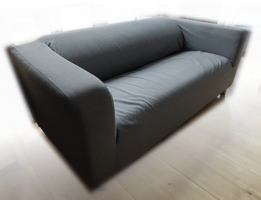 Canapé droit tissu (Ikea Klippan), 75 à 100 cm, Enlèvement, Utilisé, Deux personnes