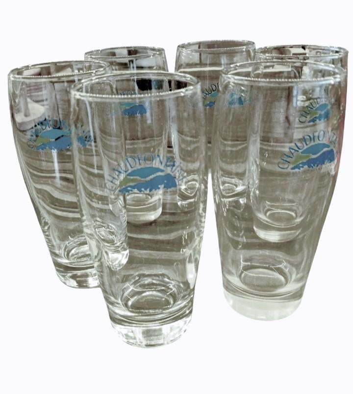 6 verres neufs Chaudfontaine, Enlèvement