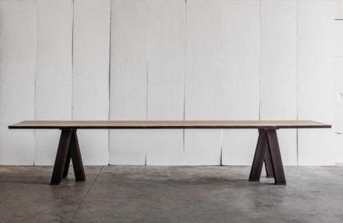 Tafel Heerenhuis manufactuur VIR, 200 cm ou plus, Comme neuf, Enlèvement, Chêne