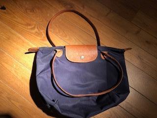 sac à mains Longchamp, Enlèvement ou Envoi, Comme neuf, Bleu, Sac à main