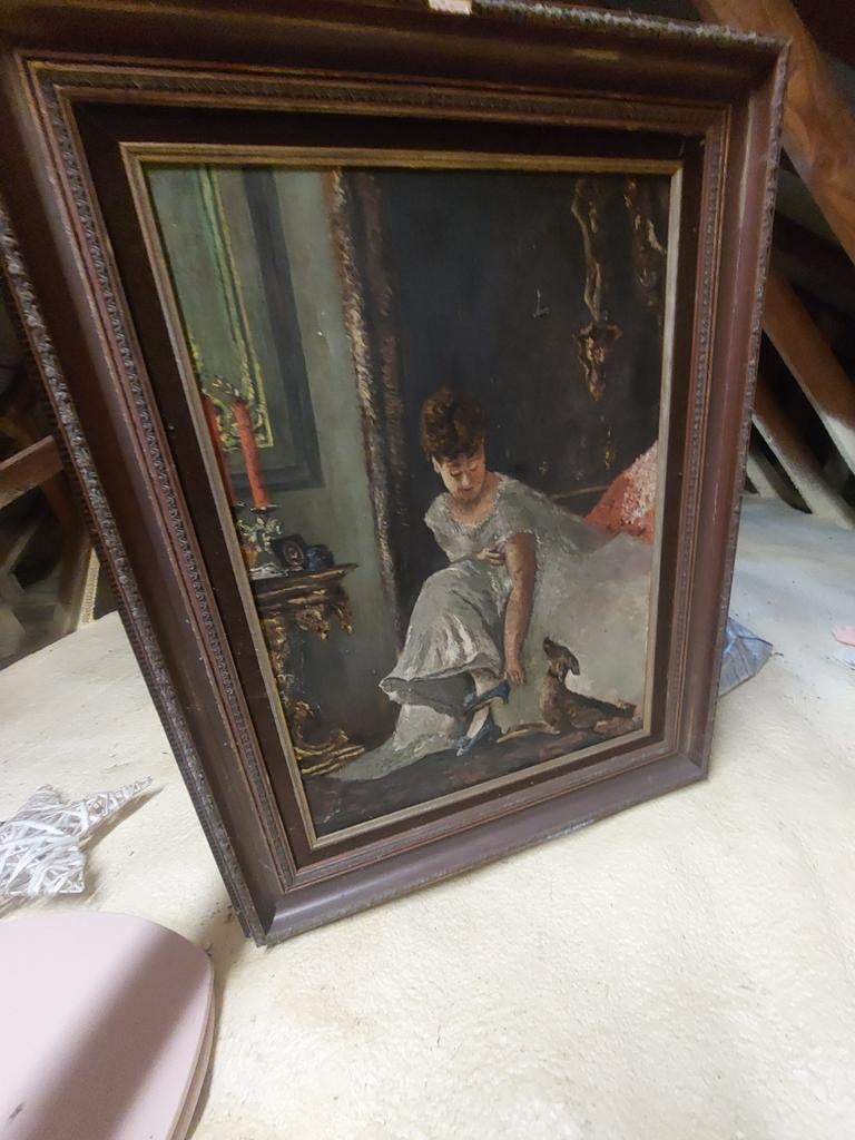 Schilderij, Antiek en Kunst, Kunst | Schilderijen | Klassiek, Ophalen