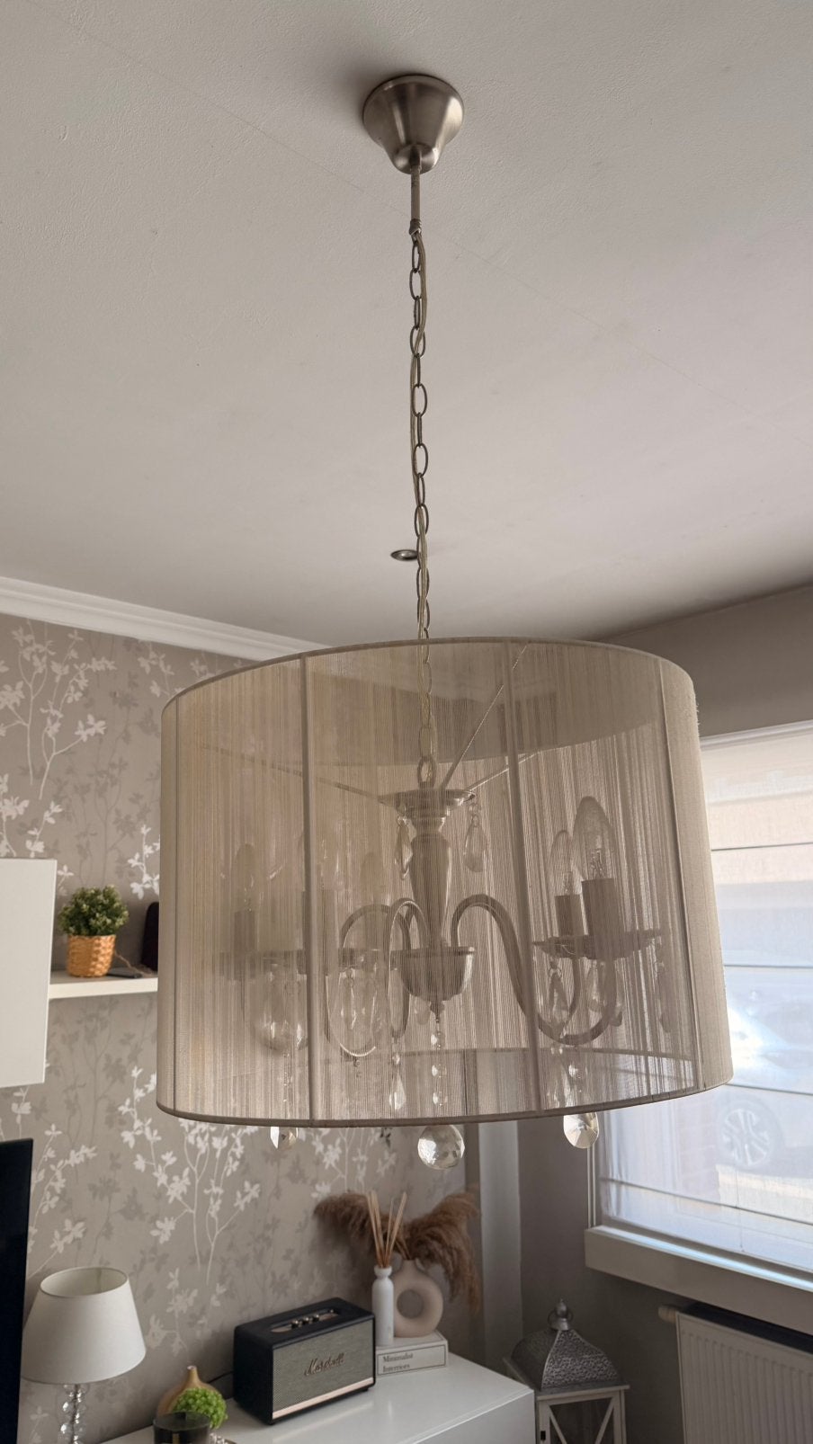 Hanglamp, Ophalen, Gebruikt, Textiel