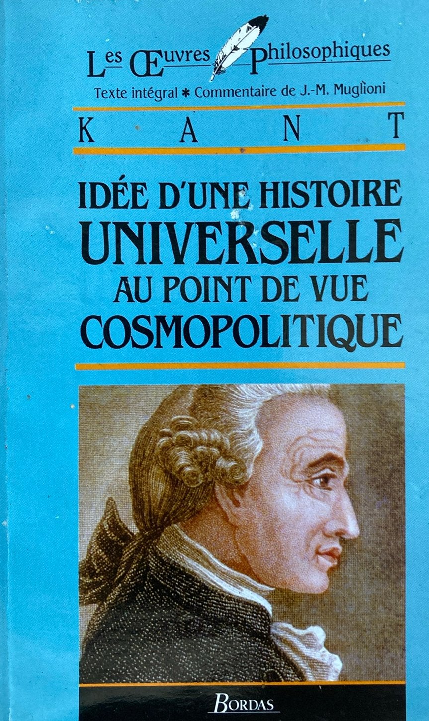 Kant idée d’une histoire universelle au point de vue cosmo…, Ophalen of Verzenden, Zo goed als nieuw