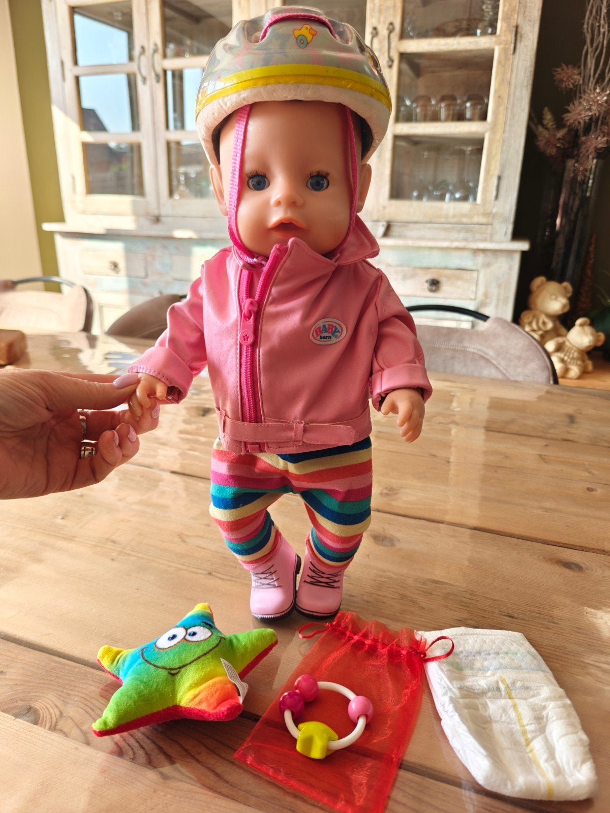 Baby Born pop 40-43cm met accessoires, lees verder, Ophalen of Verzenden, Gebruikt, Babypop