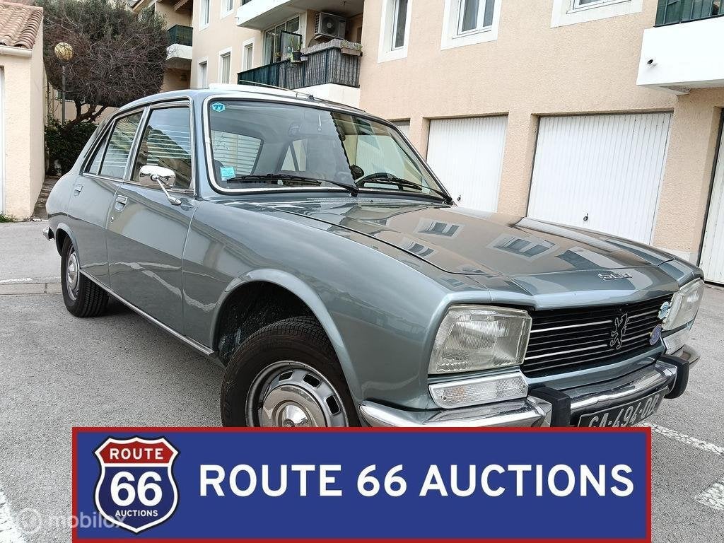Peugeot 504 TI Automatic | 1977 | Route 66 Auctions, Auto's, Zwart, Bedrijf, Handgeschakeld, Overige carrosserie