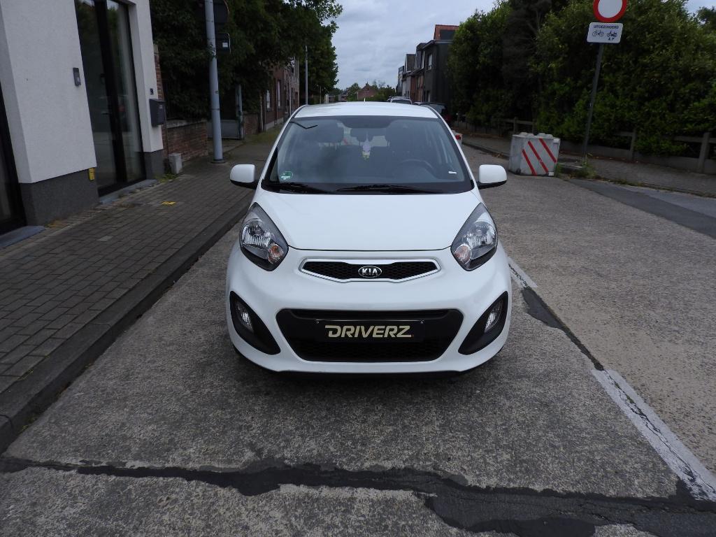 Kia Picanto in zeer mooie staat + 12m garantie !!, Auto's, Wit, 5 deurs, Picanto, 998 cc