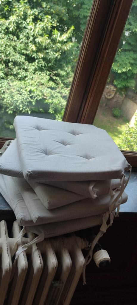 Coussins de salle à manger beiges Ikea x6, Enlèvement ou Envoi