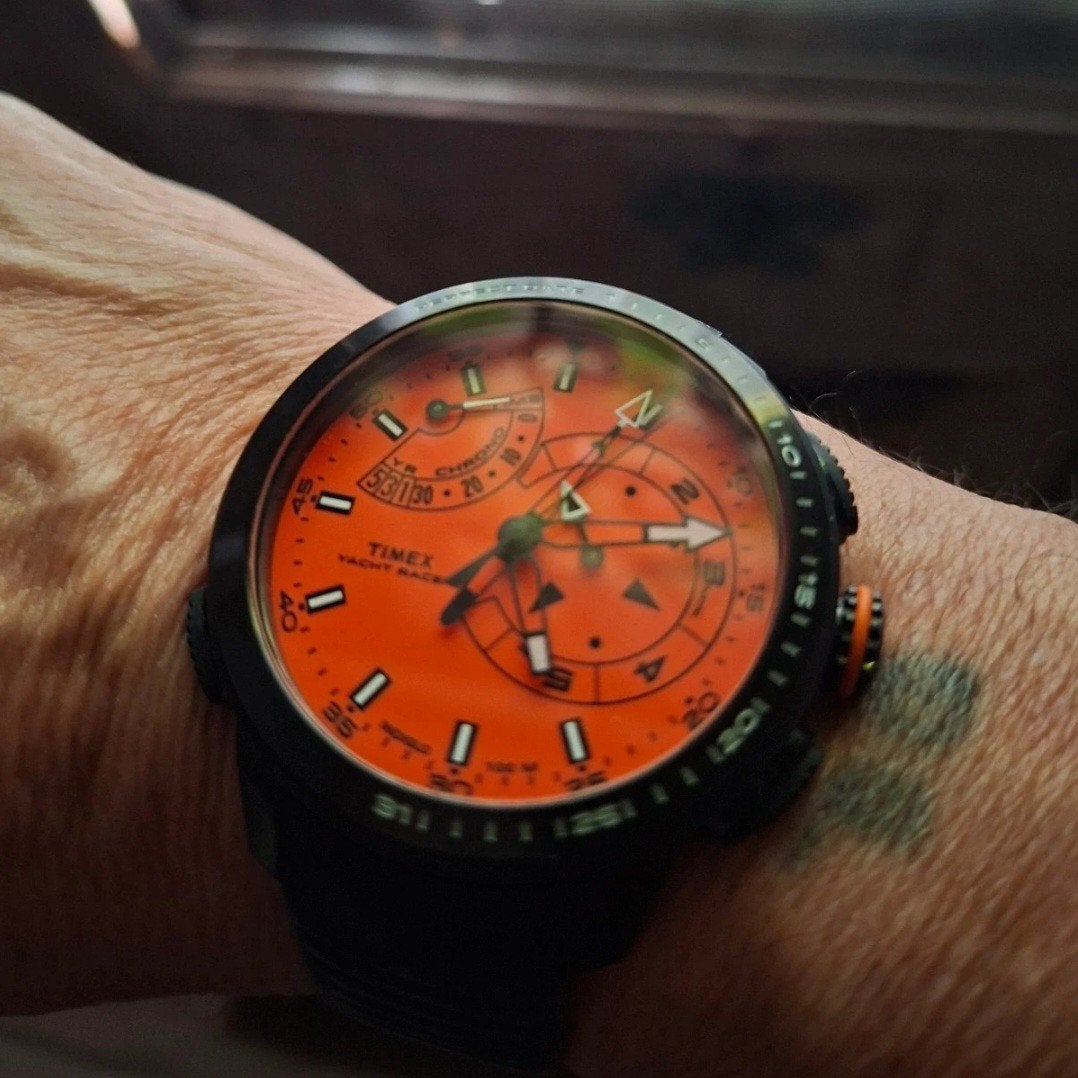 TIMEX INTELLIGENTE QUARTZ YACHT RACER CHRONOGRAAF, Ophalen of Verzenden