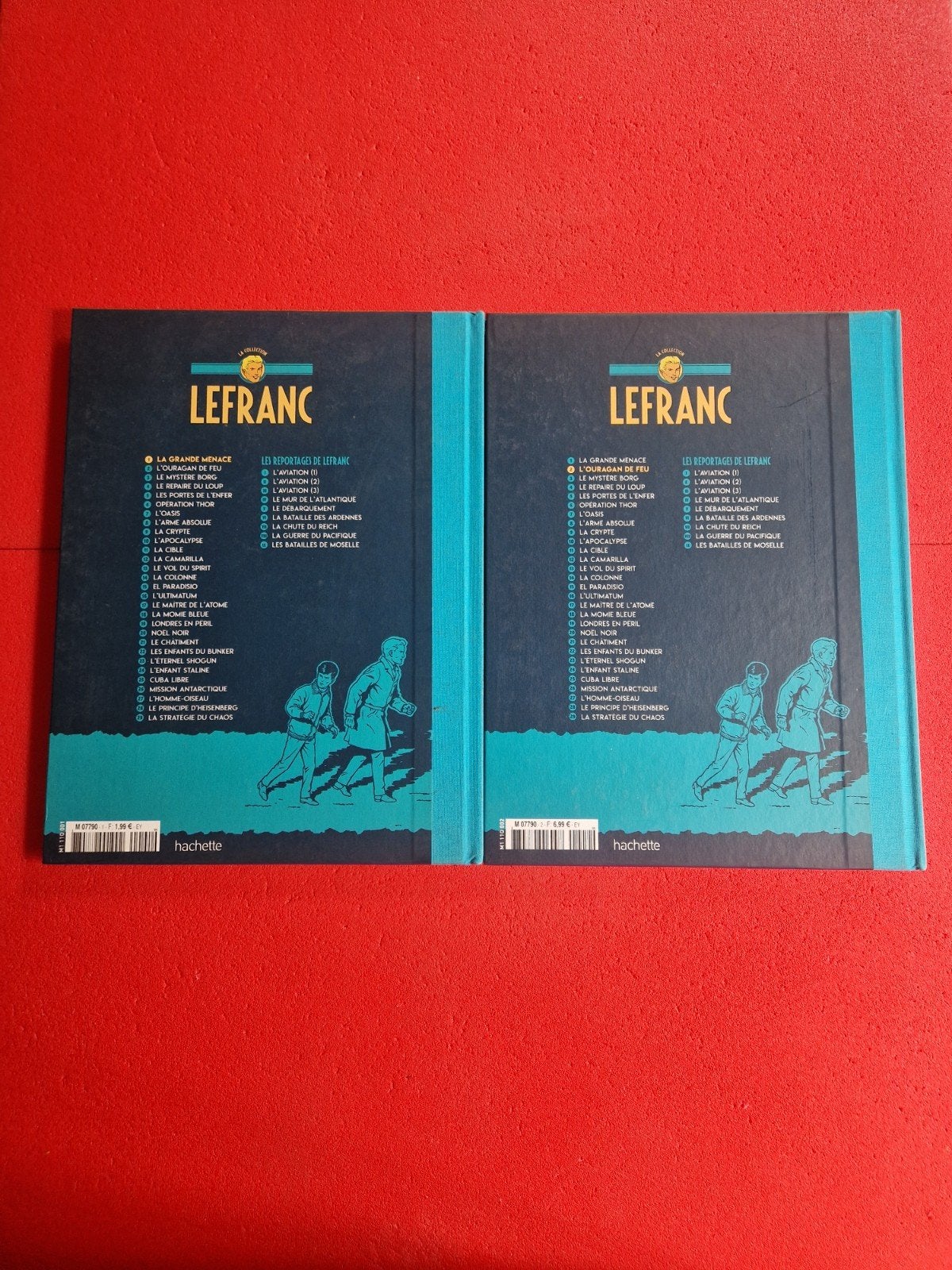 lot de 2 bd la collection lefranc 1 et 2, Livres, BD, Enlèvement ou Envoi