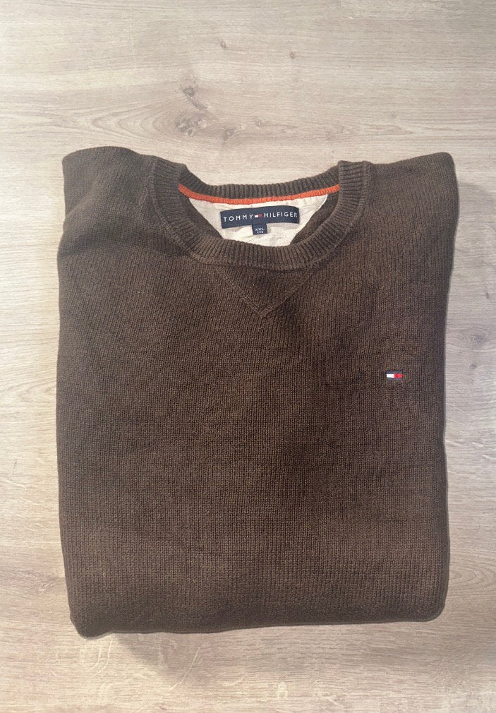 Pull XXL Tommy Hilfiger pour homme, marron., Vêtements | Hommes, Enlèvement ou Envoi, Comme neuf, Autres tailles, Brun
