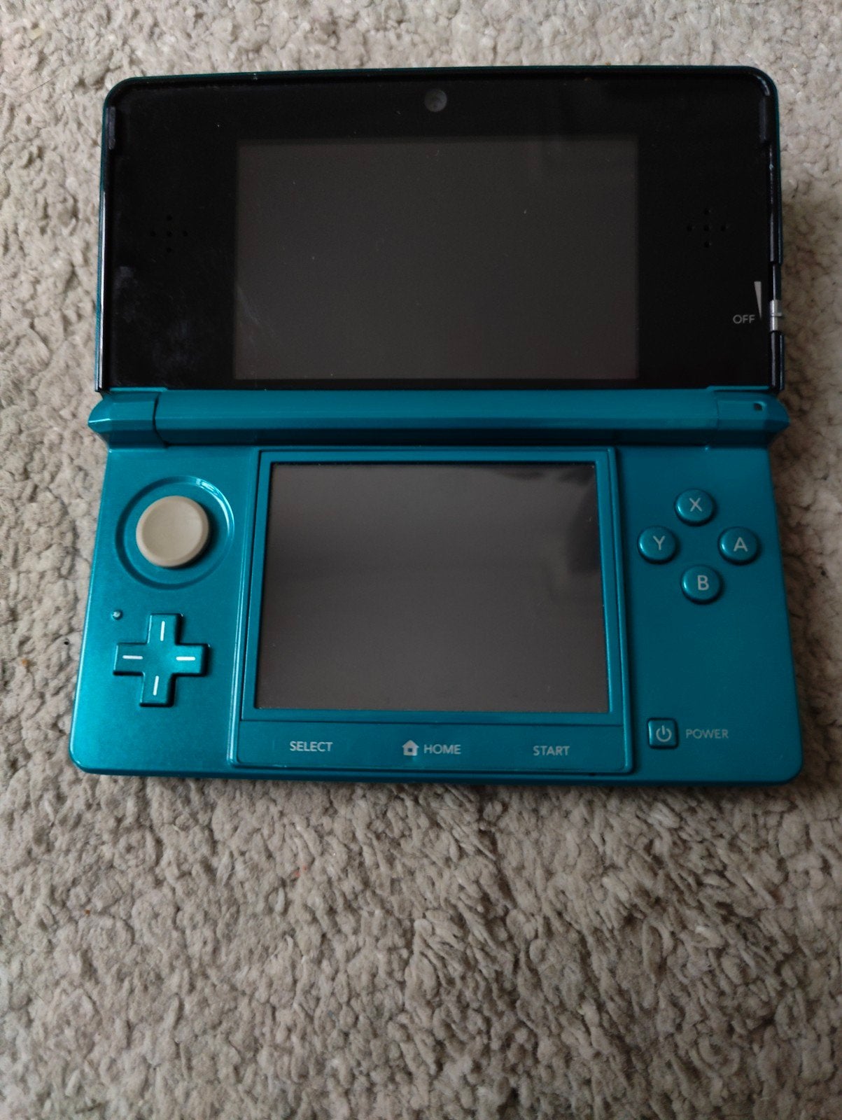 Nintendo 3DS aqua blue, Gebruikt, Blauw, Ophalen of Verzenden, 3DS