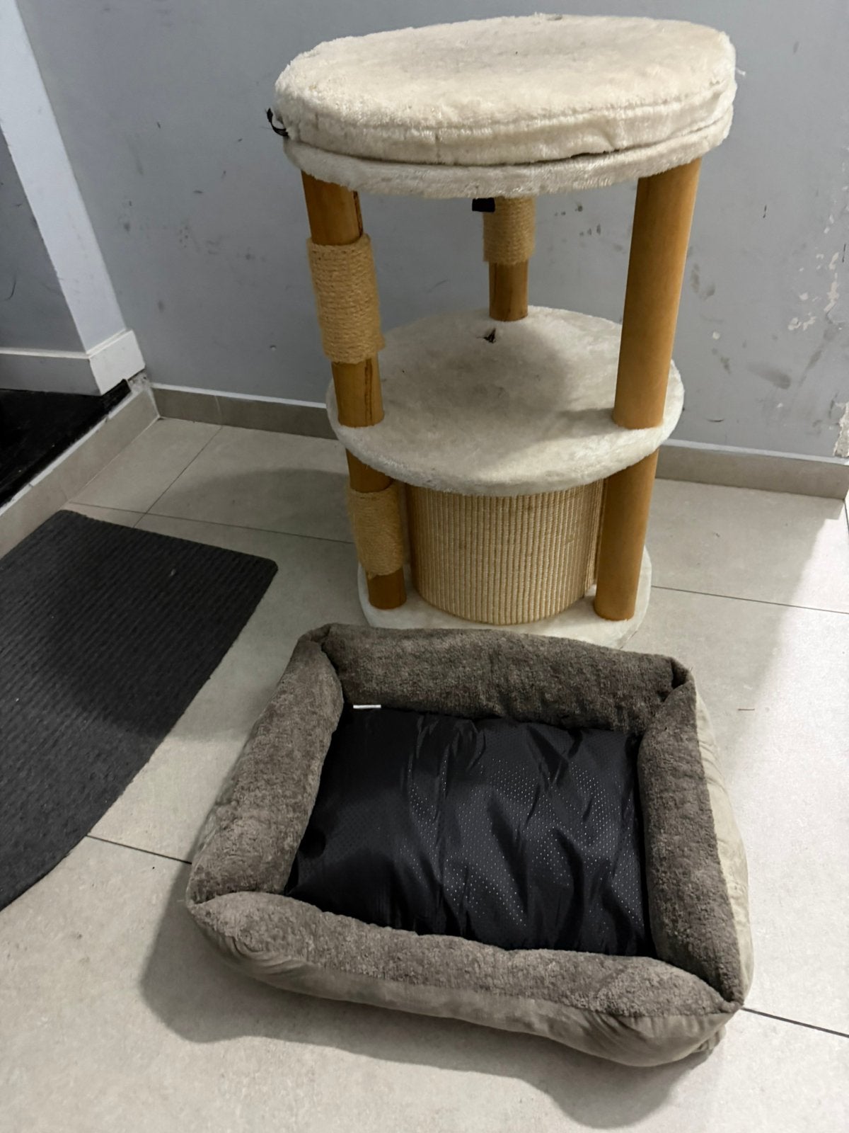 Arbre à chat + panier pour chat / petit chien, Animaux & Accessoires, Enlèvement, Comme neuf