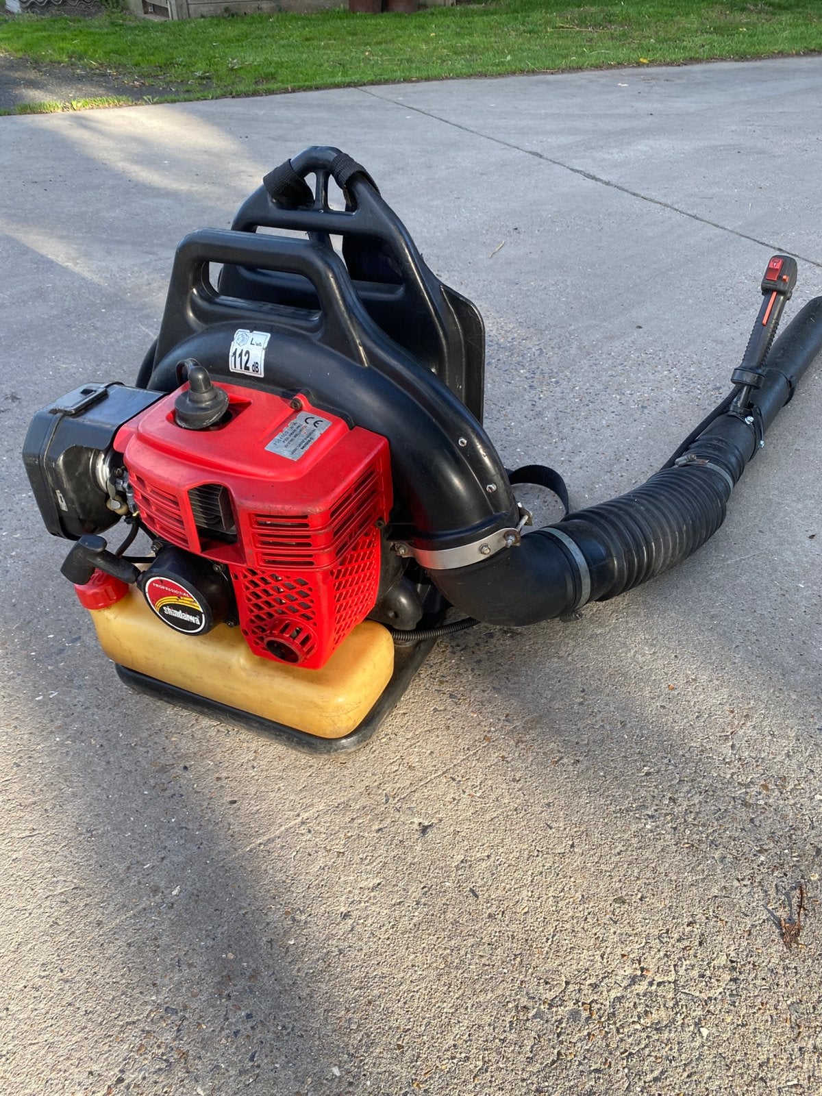 Professionele Shindaiwa EB630 Rugbladblazer (62cc / 3.9 PK), Ophalen, Zo goed als nieuw, Benzine, Ruggedragen