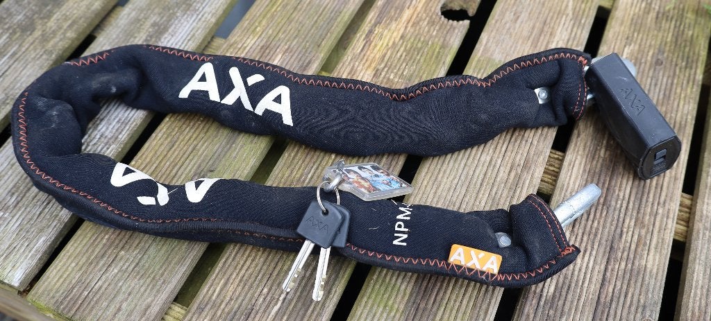 Fiets-, scooter-, motorketting, Vélos & Vélomoteurs, Vélos Pièces, Acier, Utilisé, Autres types, Axa