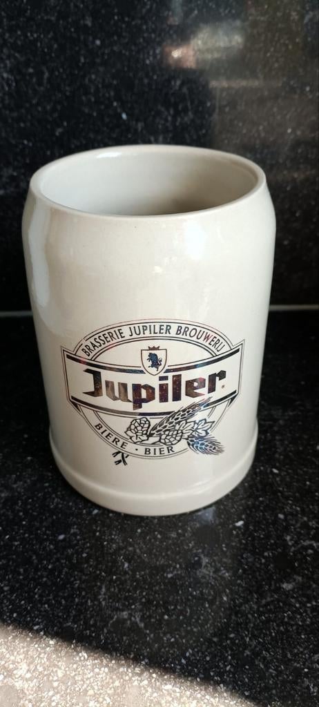 Oude bierkroes brouwerij Jupiler nieuwstaat, Verzamelen, Biermerken, Ophalen of Verzenden, Jupiler