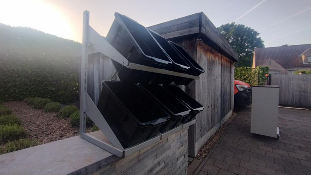 Rek voor bierbakken of ander bakken., Tuin en Terras, Overkappingen, Ophalen