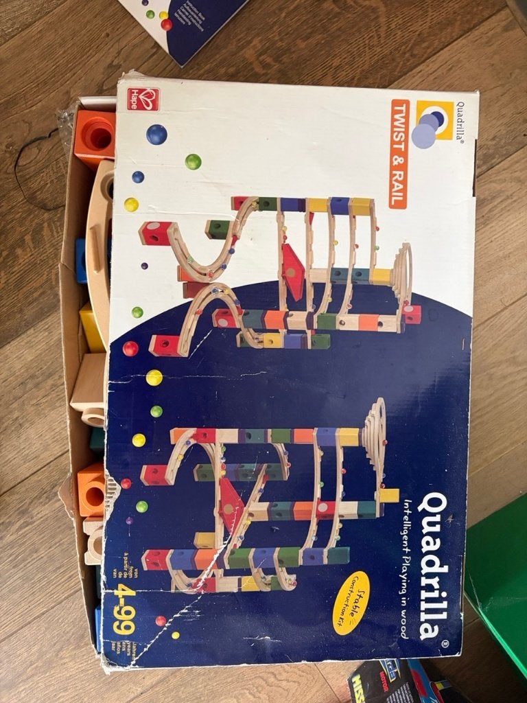 Quadrilla Twist & Rail (Hape) - 2 sets combinés, Enlèvement, Utilisé