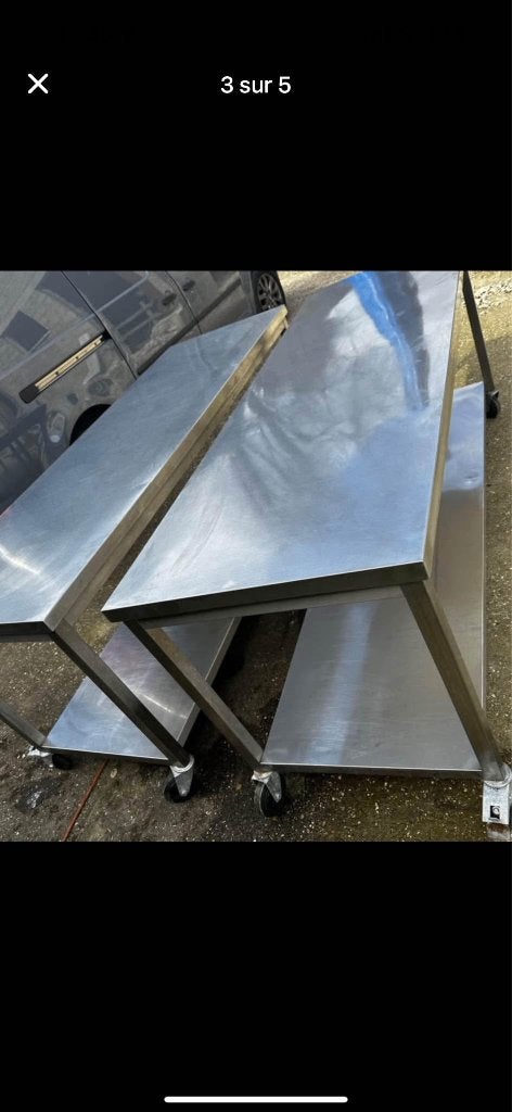 Table inox, Enlèvement, Utilisé, Mobilier en inox