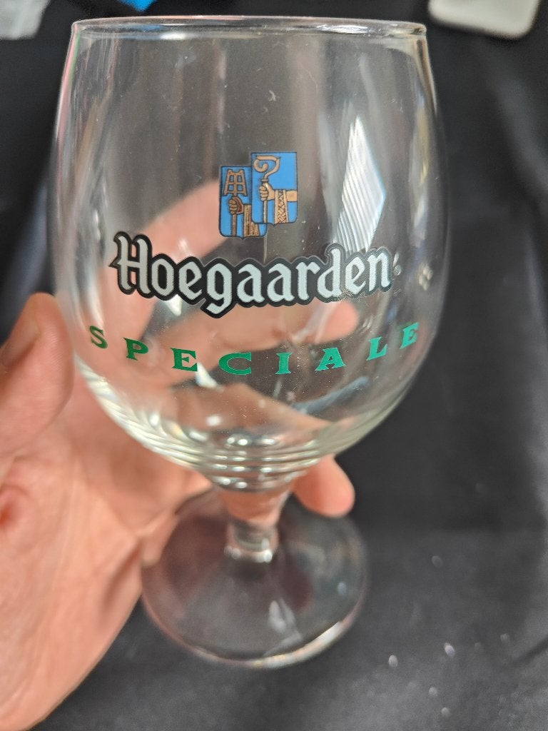 Hoegaarden speciale glas, Ophalen of Verzenden, Zo goed als nieuw, Bierglas