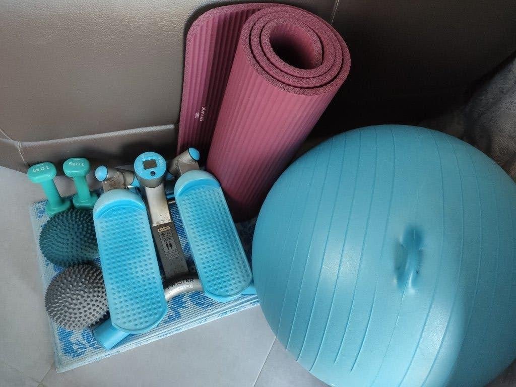 lot Fitness Domyos Decathlon–Stepper, Ballon, Tapis Haltères, Enlèvement, Utilisé, Bras, Autres types
