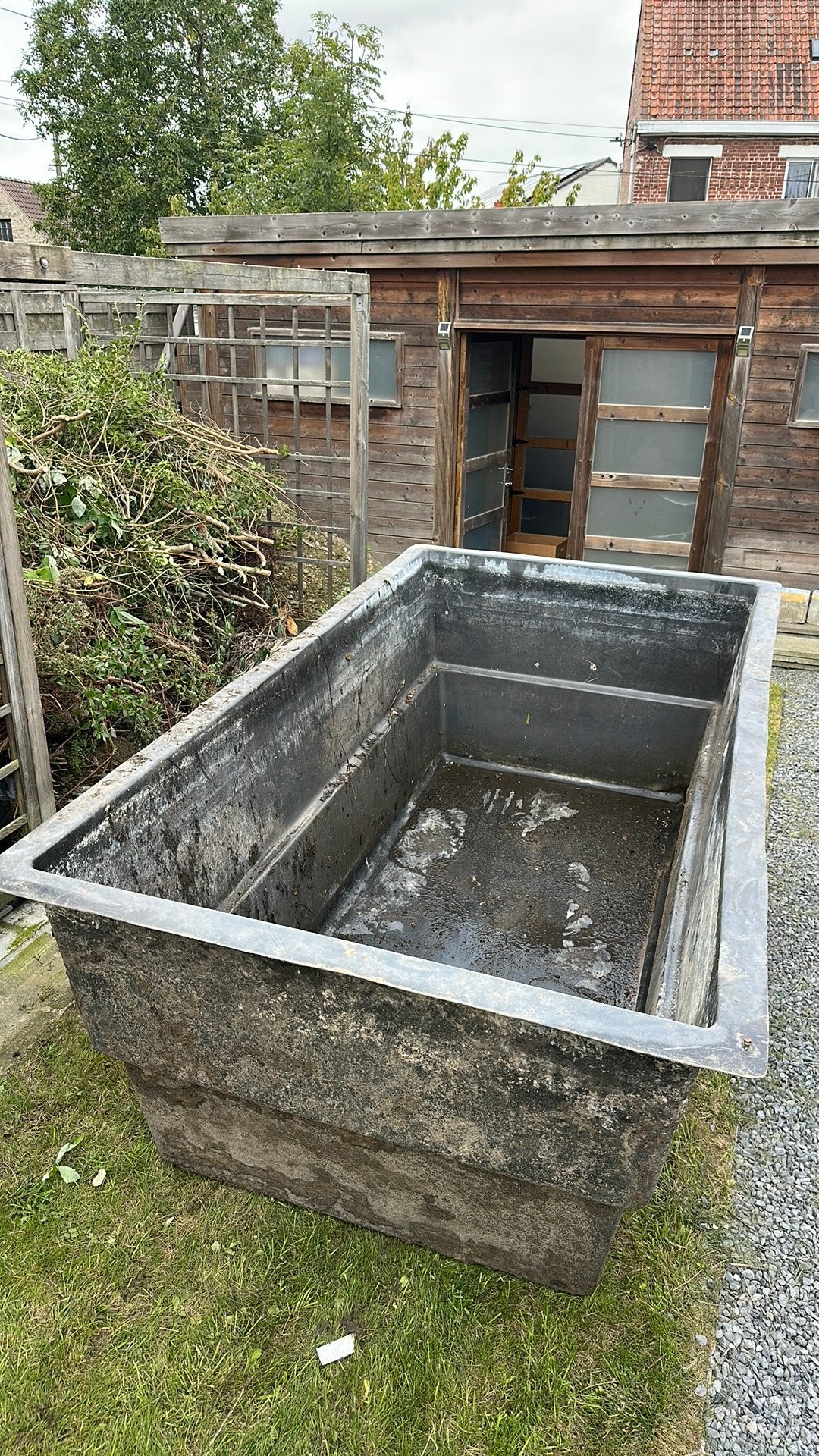 Visvijver in goede staat (polyester), Tuin en Terras, Ophalen, Gebruikt