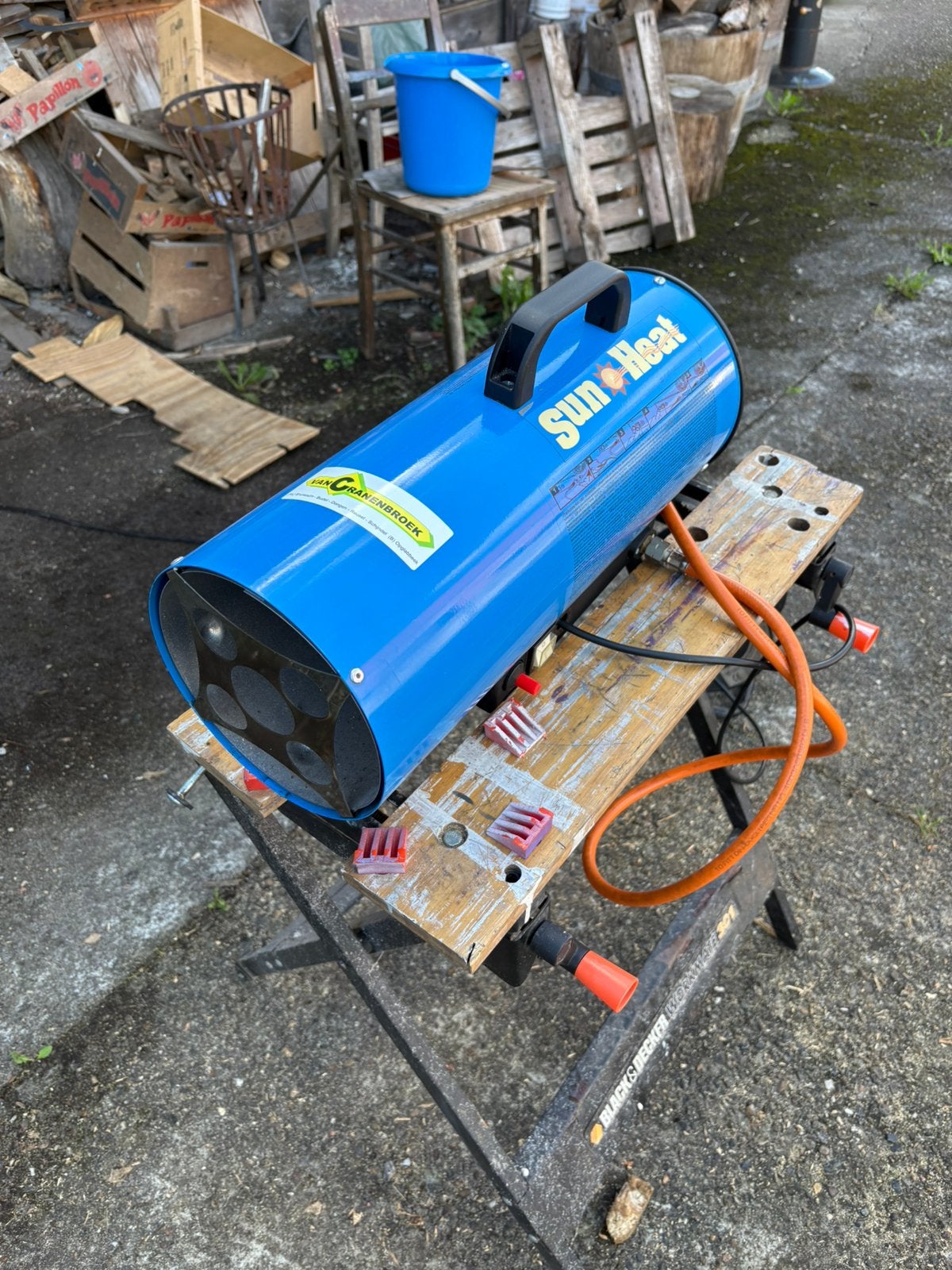 Gas - Heteluchtkanon, Moins de 60 cm, Enlèvement, Utilisé, Autres types