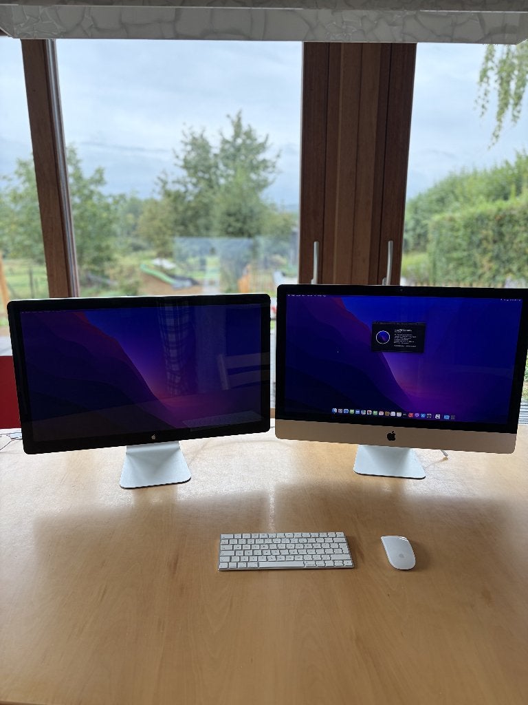 Complete setup iMac 27" met extra Apple Thunderbolt Display, Computers en Software, Ophalen, Gebruikt, HDD en SSD, IMac