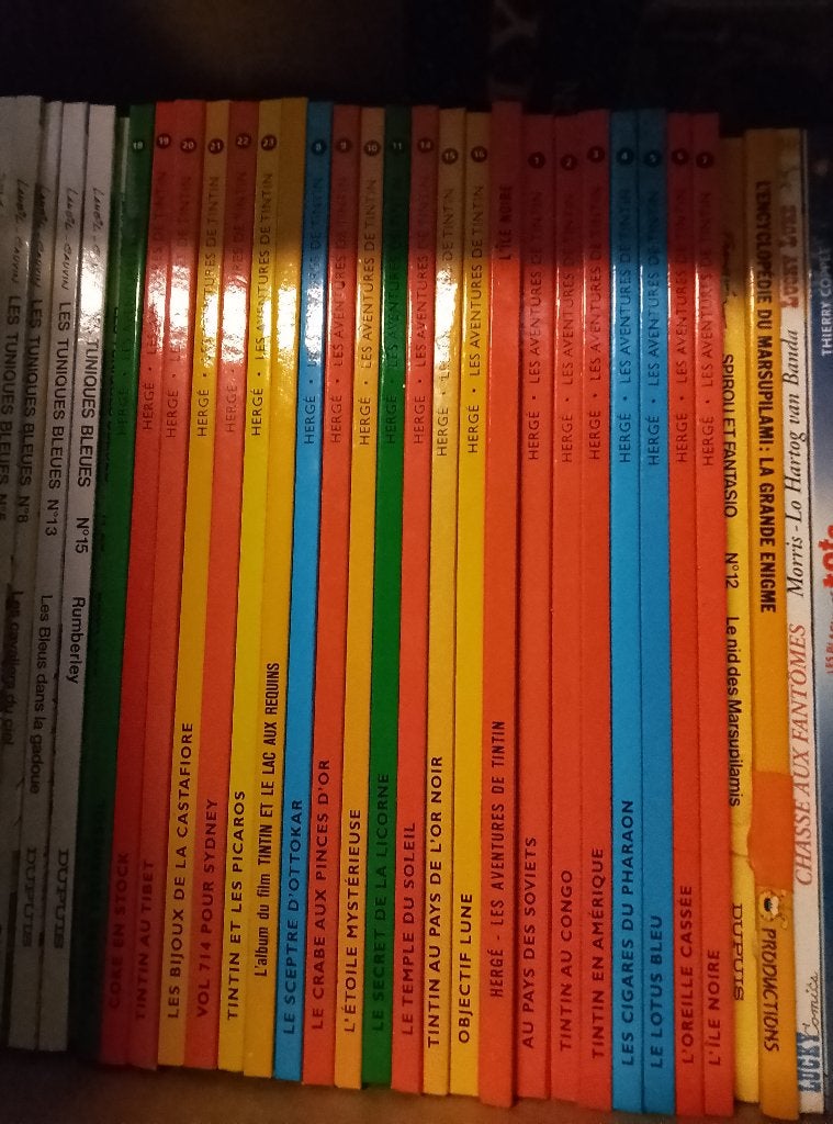 Bd tintin + fiche tintin, Enlèvement, Utilisé