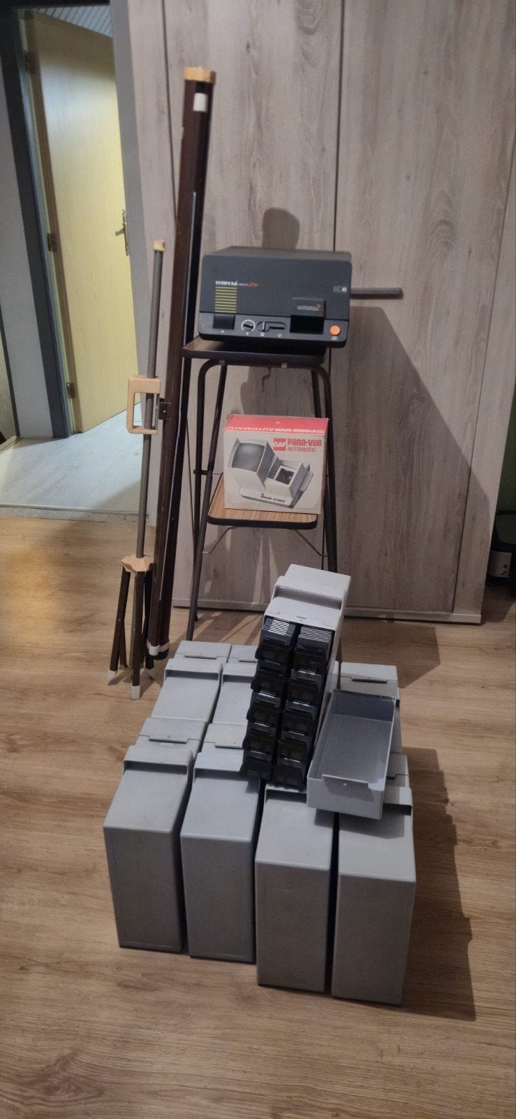 Diaprojector en toebehoren, Enlèvement