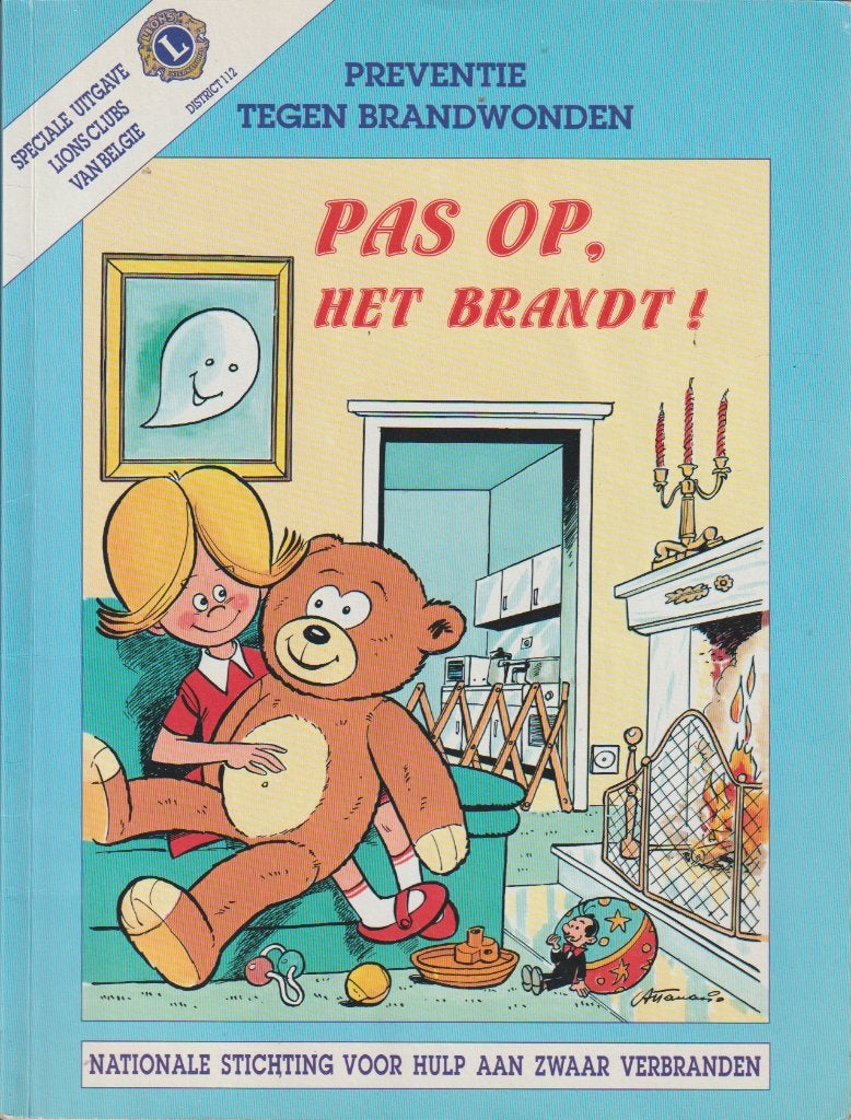 Strip - Pas op, het brandt !, Boeken, Verzenden