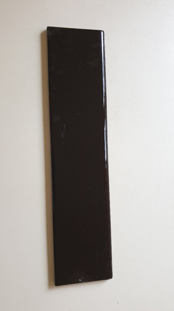 ZWARTE TEGELS 15CM OP 15CM ZWARTE PLINTEN 33CM OP 7.5 CM, Ophalen, Overige materialen, Zo goed als nieuw, Minder dan 100 cm
