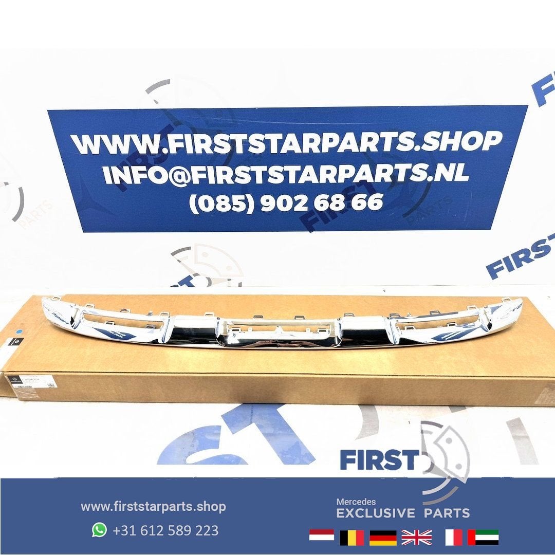 X167 GLS AMG VOORBUMPER ONDERLIP SIERLIJST CHROOM Mercedes G
